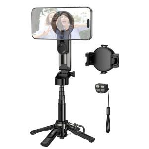 Hoco Mini Live Selfie Broadcast Stand Magnetic and Clip K27 Pro - Black